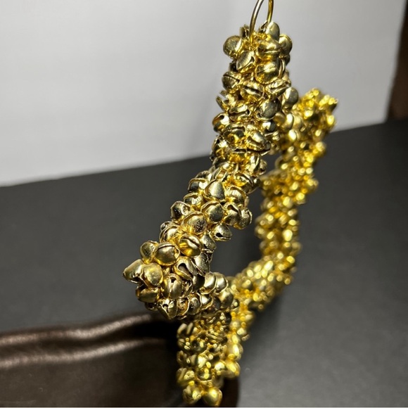 Jingle Bell Gold Star Christmas Ornament Mini Clustered Old Fashioned Jingles 6” - Picture 6 of 8